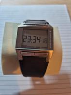 Junghans Mega 1000, Overige merken, Leer, Polshorloge, Ophalen of Verzenden