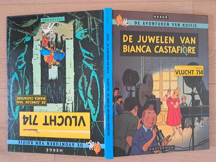 Kuifje - De juwelen van Bianca Castafiore/Vlucht 714, Boeken, Stripboeken, Zo goed als nieuw, Eén stripboek, Ophalen of Verzenden