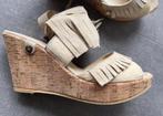 Isla Ibiza sleehak sandalen maat 41 zgst, Kleding | Dames, Beige, Sandalen of Muiltjes, Ophalen of Verzenden, Zo goed als nieuw