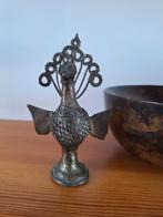 Oude bronzen pauw, Antiek en Kunst, Ophalen of Verzenden