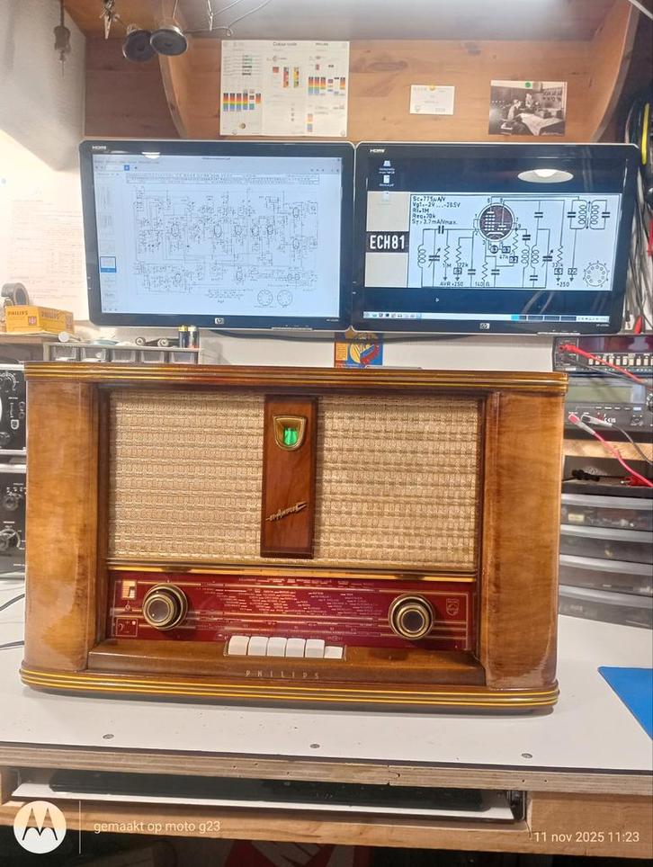 Philips radio BX640A, Antiek en Kunst, Antiek | Tv's en Audio, Ophalen