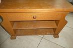 tafeltje blank eiken, Huis en Inrichting, Tafels | Sidetables, Ophalen, Gebruikt, 50 tot 100 cm, Eikenhout