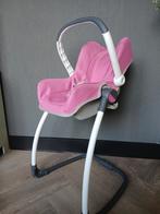 Smoby Babypop kinderstoel/maxicosi, Kinderen en Baby's, Speelgoed | Poppen, Ophalen, Gebruikt, Babypop