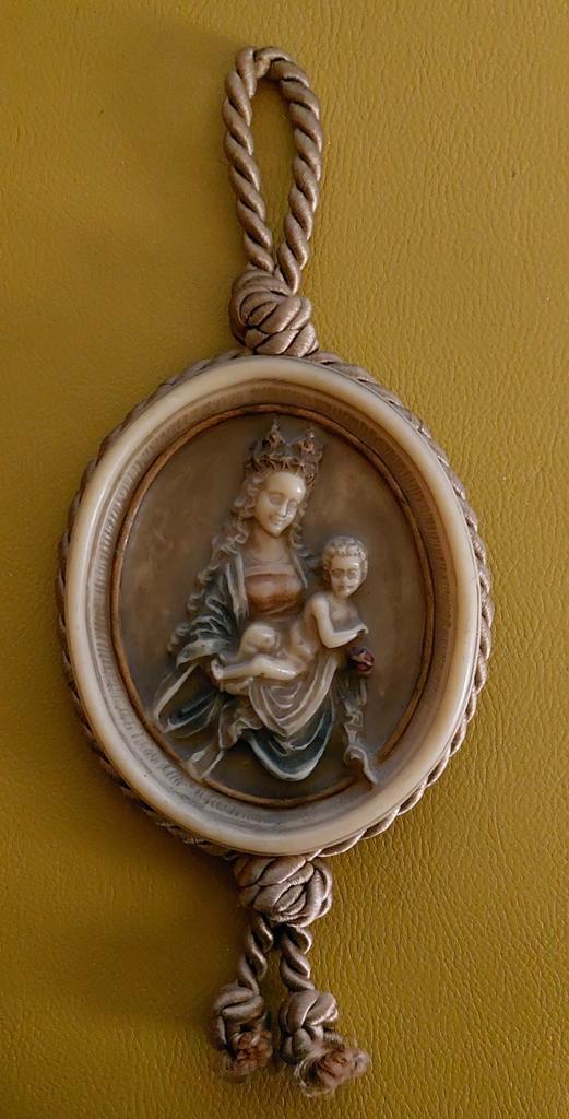 Vintage Medaillon Maria met Kind (was), Antiek en Kunst, Antiek | Religie, Ophalen