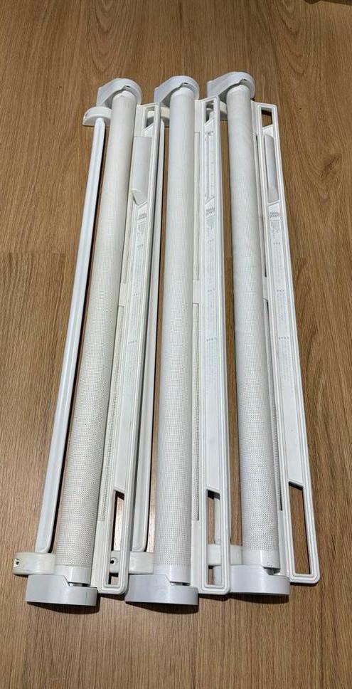 Lascal Kiddy Guard Oprolbaar Traphekje Wit (3 stuks), Kinderen en Baby's, Traphekjes, Gebruikt, Oprolhekje, Overige materialen