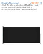 2 windschermen roomwit, Ophalen, Zo goed als nieuw