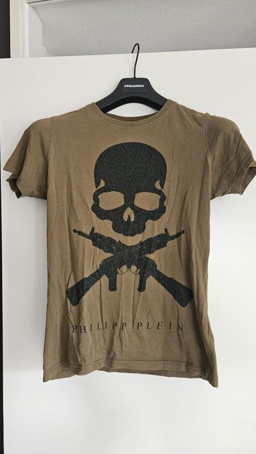 Origineel Philipp Plein Shirt Maat S, Kleding | Heren, T-shirts, Gedragen, Maat 46 (S) of kleiner, Groen, Ophalen of Verzenden