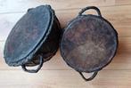2 authentieke handgemaakte trommels, Muziek en Instrumenten, Percussie, Ophalen of Verzenden, Trommel