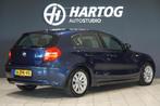 BMW 1-serie 118i + XENON / SPORTSTOELEN / PDC / CLIMATE CONT, Auto's, BMW, 1-Serie, Achterwielaandrijving, Blauw, Leder en Stof