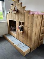 Steigerhouten bedhuisje, Kinderen en Baby's, Kinderkamer | Stapelbedden en Hoogslapers, Ophalen, Gebruikt, Hoogslaper