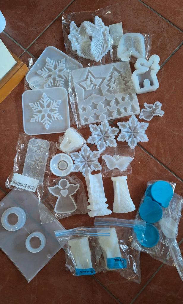 Epoxy mallen, of gips/zeep gietmallen. Kerst, Hobby en Vrije tijd, Scrapbooking, Ophalen of Verzenden