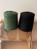 2 x groot spoelen klossen haak brei garen draad groen zwart, Ophalen of Verzenden, Nieuw, Breien of Haken, Wol of Garen