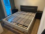Tweepersoonsbed 160x210 met matras en 2 losse lattenbodems, Ophalen, Gebruikt, 210 cm, Tweepersoons