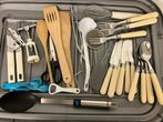 Partijtje camping bestek en keukenbenodigdheden., Ophalen of Verzenden, Gebruikt