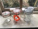 Weck beugelpotten - 6 stuks in diverse maten, Ophalen, Gebruikt