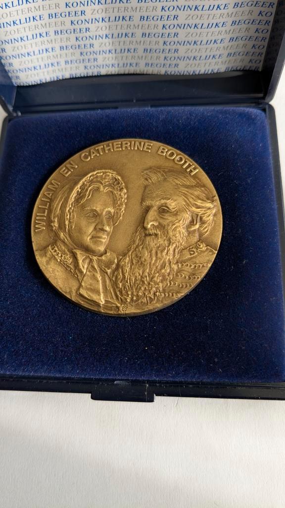 100 jaar Leger des Heils, Postzegels en Munten, Penningen en Medailles, Brons, Nederland, Ophalen of Verzenden