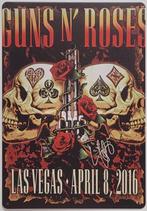 Guns N' Roses Las Vegas 2016 reclamebord van metaal wandbord, Info@deconoord.nl, Deco Noord, Nieuw, Ophalen of Verzenden