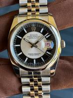 Rolex Datejust 36 Tuxedo Roulette! (116200) ‘09 FullSet Mint, Staal, Gebruikt, Polshorloge, Ophalen of Verzenden