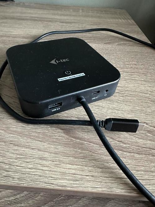 I-TEC usb-c docking station, 2x displayport, 100w powersuppl, Computers en Software, Dockingstations, Gebruikt, Ophalen of Verzenden