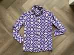 Studio Anneloes Poppy retro blouse paars travelstof mt M, Maat 38/40 (M), Studio Anneloes, Paars, Ophalen of Verzenden