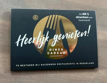 Diner Cadeau twv 100 euro beschikbaar voor biedingen