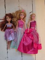 3 Barbiepoppen in galajurk, Kinderen en Baby's, Ophalen of Verzenden, Gebruikt, Barbie