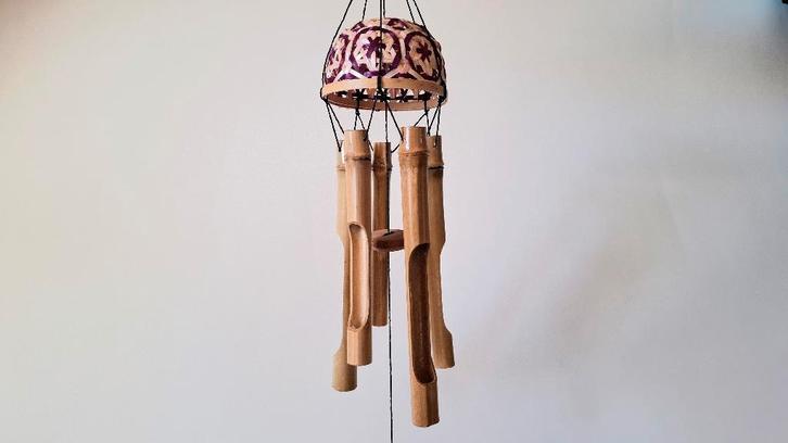 Windgong bamboe p/st., Huis en Inrichting, Woonaccessoires | Overige, Nieuw, Ophalen of Verzenden