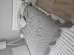 Meubella Leren bed wit 160x200 met opberg opties, Ophalen, Wit, Tweepersoons, 160 cm