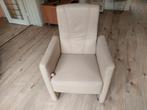 2 fauteuils Wit leder., Huis en Inrichting, Fauteuils, Ophalen