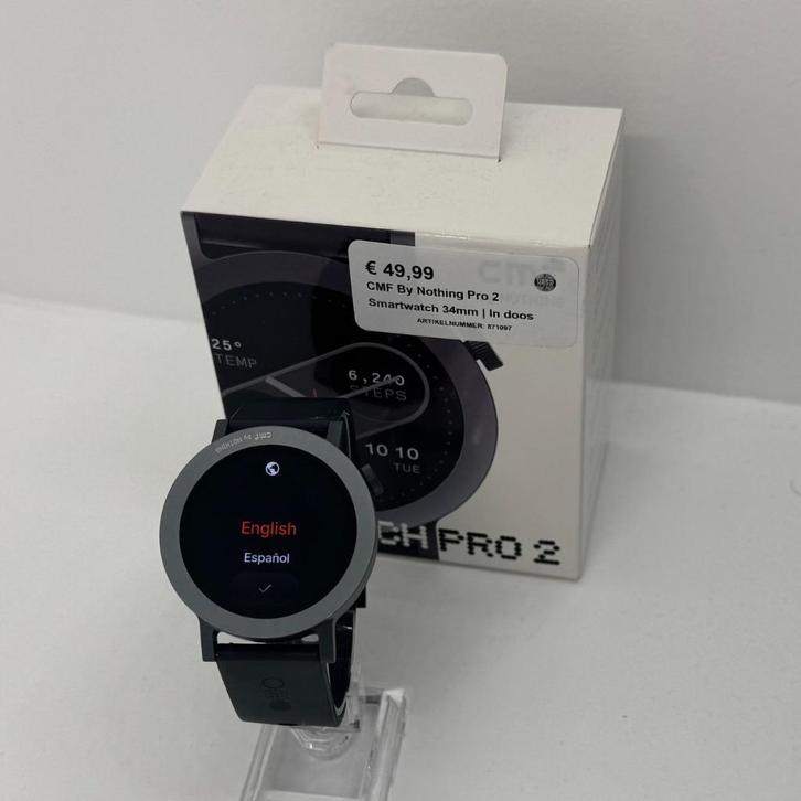 CMF By Nothing Pro 2 Smartwatch 34mm | In doos, Sieraden, Tassen en Uiterlijk, Overige Accessoires, Zo goed als nieuw, Ophalen of Verzenden