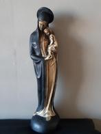 brocante antiek Mariabeeld met Jezus, Antiek en Kunst, Antiek | Religie, Ophalen of Verzenden