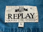 Exclusief zomerhemd Replay in perfecte staat, Kleding | Heren, Overhemden, Blauw, Ophalen of Verzenden, Zo goed als nieuw, Halswijdte 41/42 (L)