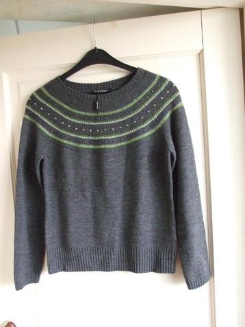 Betty Barclay nieuwe wollen grijze trui met glitters 40 beschikbaar voor biedingen