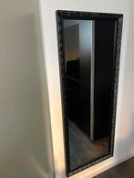 Zwarte spiegel, 100 tot 150 cm, Ophalen of Verzenden, Zo goed als nieuw, Rechthoekig