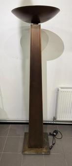 Vintage bronzen Artdeco stijl vloerlamp Belgisch, Ophalen, Gebruikt, 150 tot 200 cm