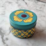 Vintage papier maché doosje met bloem motief, Antiek en Kunst, Verzenden