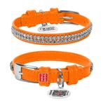 WAUDOG Glamour Halsband Leder Oranje XXS Nek 19-25 cm -30%!, Dieren en Toebehoren, Nieuw, Ophalen of Verzenden, Handgemaakt