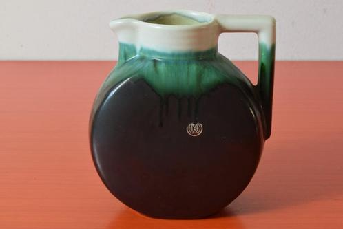 Retro vintage antieke Art Deco Thulin Airain vaas / oorvaas, Antiek en Kunst, Antiek | Vazen, Ophalen of Verzenden