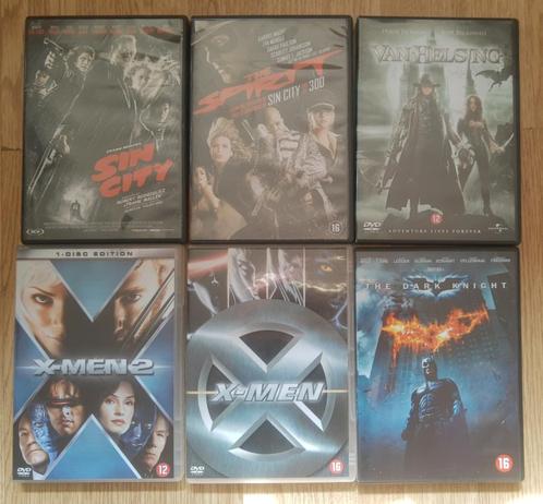 Sin city -  the spirit - van Helsing - X-Men 1+2 - Batman, Cd's en Dvd's, Dvd's | Actie, Actie, Vanaf 16 jaar, Ophalen of Verzenden