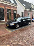 Volvo V70 D5 aut, leer, technisch goed onderhouden, Auto's, 1800 kg, Beige, Zwart, Stationwagon