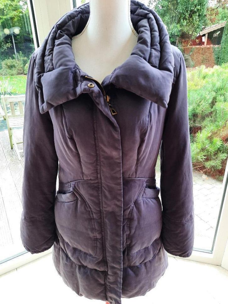 Knappe jas SPOOM - 38/40, Kleding | Dames, Jassen | Winter, Zo goed als nieuw, Maat 38/40 (M), Paars, Ophalen of Verzenden