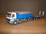 KWS Mercedes Actros 8 x 4 4-as Nooteboom semi-dieplader, Hobby en Vrije tijd, Modelauto's | 1:50, Ophalen of Verzenden, Zo goed als nieuw