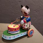 vintage blikken speelgoed panda beer met trommel, Antiek en Kunst, Antiek | Speelgoed, Ophalen of Verzenden