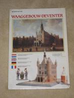 Kartonnen bouwplaat Waaggebouw Deventer NIEUW, Hobby en Vrije tijd, Nieuw, Ophalen of Verzenden