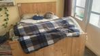 Steigerhouten bedframe 140x200, Gebruikt, Bruin, Steigerhout, Twijfelaar