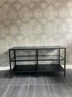 Ikea Vittsjo TV Meubel zwart metaal glasplaat, Ophalen, 100 tot 150 cm, Minder dan 100 cm, 25 tot 50 cm