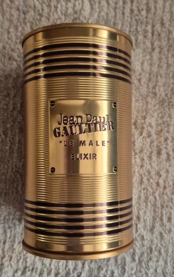 Leeg blik van Jean Paul Gaultier Le Male Elixir parfum. Idea beschikbaar voor biedingen