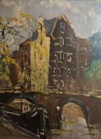 Jan Kelderman-Amsterdam-Stokvishuis, Antiek en Kunst, Kunst | Schilderijen | Klassiek, Ophalen of Verzenden