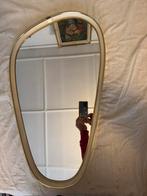 Spiegel, met goudrand,fifties,sixties, Rockabilly, vintage, Huis en Inrichting, Woonaccessoires | Spiegels, Minder dan 50 cm, Gebruikt