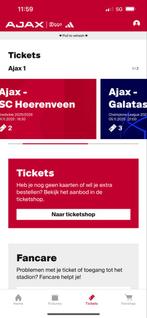 Ajax heereveen laatse tickets!!!, Tickets en Kaartjes, Twee personen